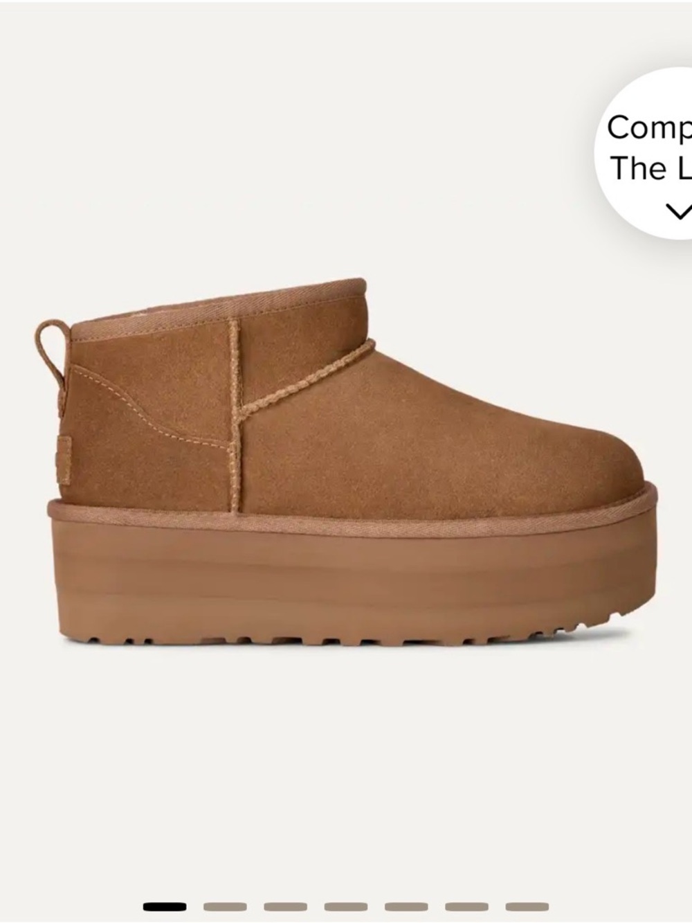 UGG Women’s Classic Ultra Mini Platform- Chestnut- Size 10